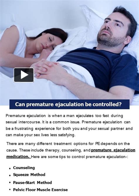 Ppt Can Premature Ejaculation Be Controlled Powerpoint Presentation Free To Download Id