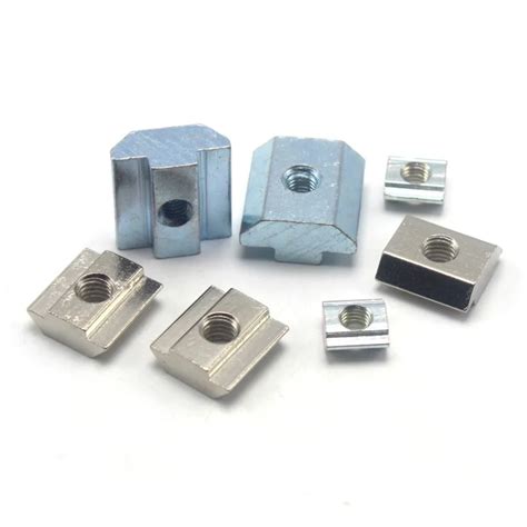 10PCS M4 M5 M6 M8 T Sliding Nut Block For 4545 Aluminum Profile Zinc