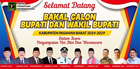 PPP Pasaman Barat Gelar Uji Kelayakan Bakal Calon Bupati Wakil Bupati