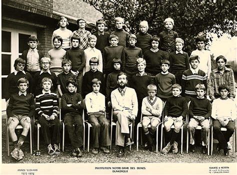 Photo de classe Classe de 6 éme de 1973 Lycée Notre dame Des Dunes