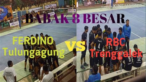 Babak Besar Ferdino Tulungagung Vs Rbc Trenggalek Voli Kapolres