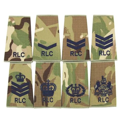 RLC ROYAL LOGISTICS Corp British Army Mtp Multicam Pcs Rank Slides 5