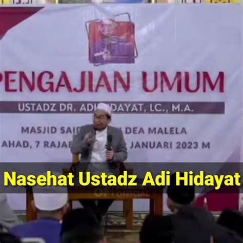 Cara Agar Lebih Cepat Pintar Ustaz Adi Hidayat Youtube