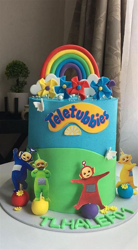 30 Cute Teletubbies Cake Ideas Rainbow Windmills And Teletubbies