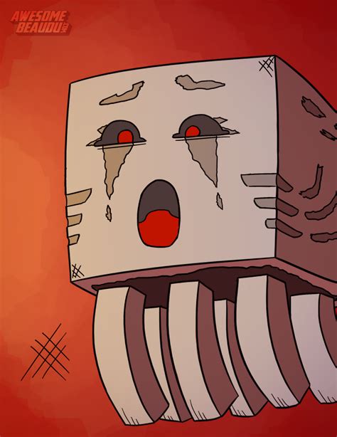 Minecraft Ghast By Awesomebeaudu On Deviantart Minecraft Fan Art Fan Art Game Pictures