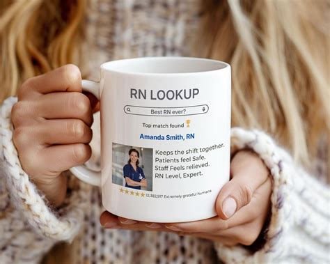 Personalized RN Lookup Mug, Custom Nurse Gift - Etsy