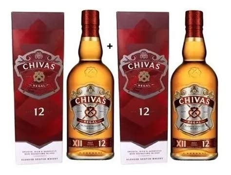 Kit 2 Whisky Chivas Regal Blended Scotch 12 Anos 1 Litro Frete grátis