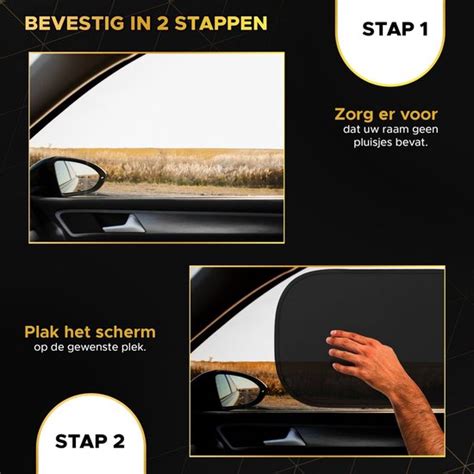 Toivo Auto Zonneschermen Set Van Stuks Zelfklevend X Cm Uv