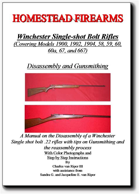 Disassembly Manuals Original And Reproduction Firearm Gun Parts