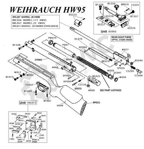 Airgun Spares Weihrauch T W Chambers And Co