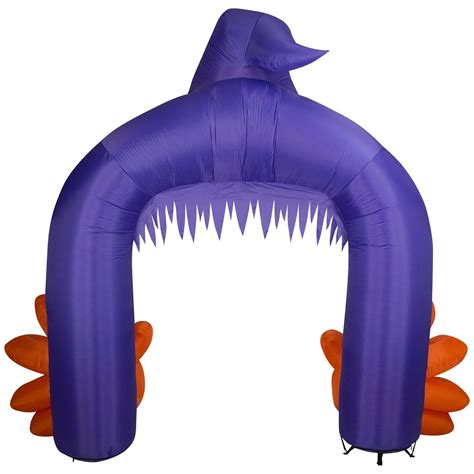 Gemmy Halloween Inflatable Jack O Lantern Reaper Archway W Swirling