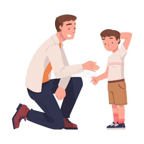 Father Talking His Son Stock Illustrations 139 Father Talking His Son