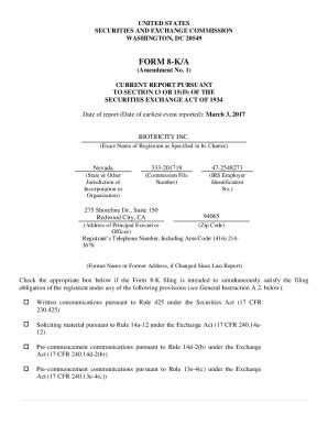 Fillable Online The Registrant Filed A Current Report On Form 8 K