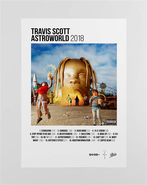 Astroworld Album Poster Print Album Cover Poster Music Etsy Poster