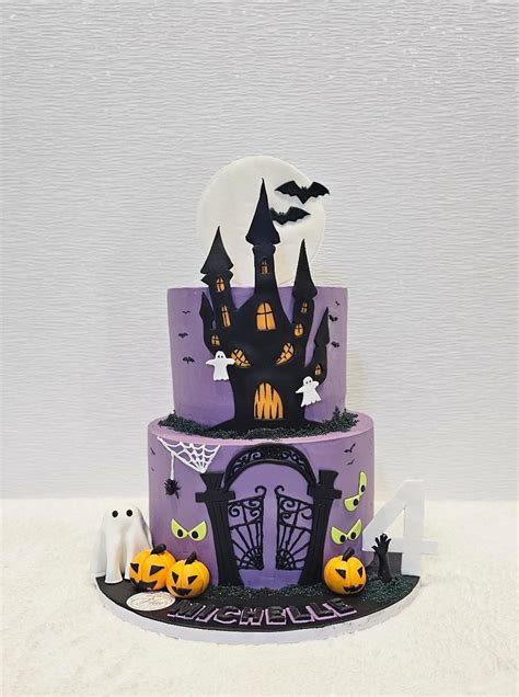 2 Tier Halloween Cake - Flair Cake Boutique