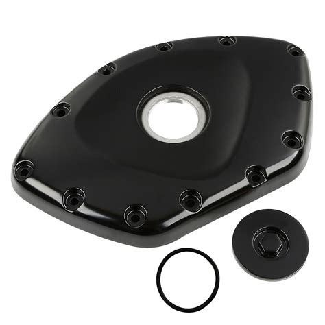 Black Front Timing Chain Cover Set Fit For Honda GL1800 Goldwing 1800