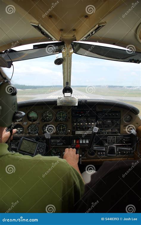 Small Aircraft (Airplane) Cockpit Stock Photos - Image: 5448393