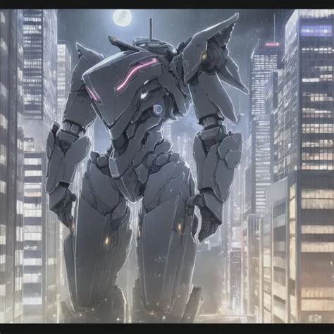 Large Mech Walking Through Cityscape Sci Fi Wide OpenArt