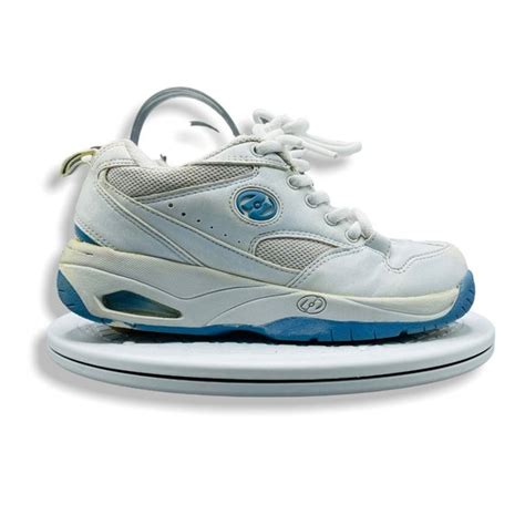 Heelys Shoes Heelys Roller Wheels Shoes White Blue Lace Up Mid Top