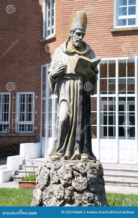 Burgos Spain June 29 2021 Stone Statue Of St Augustine Of Hippo