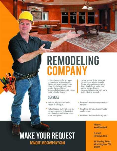 Remodeling Company Business Flyers