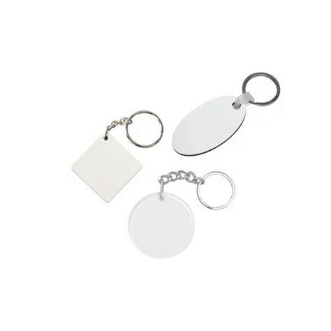 Plain White Glossy Sublimation Keychain Size Vm At Rs Piece In