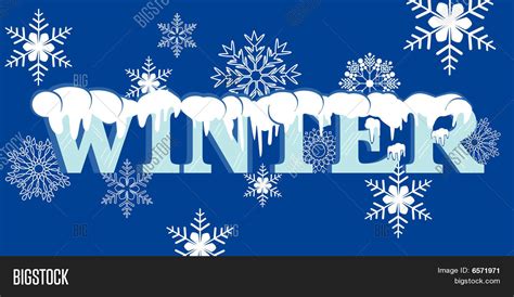 Word Winter Snow Vector And Photo Free Trial Bigstock