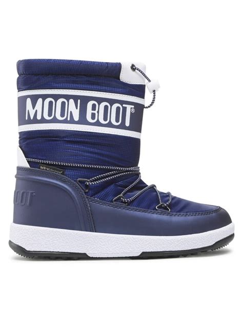 Moon Boot Śniegowce Jr Boy Sport 34052700 Granatowy Modivo pl