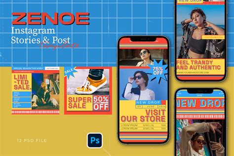 Fashion Instagram Template Graphics Envato Elements