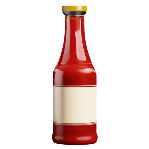 Ai Generated Bottle Hot Sauce Isolated On Transparent Background Ai Generated Png