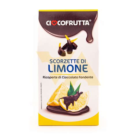 Лимонные цукаты в темном шоколаде, CIOCCOFRUTTA, 0,100 кг (карт/кор ...