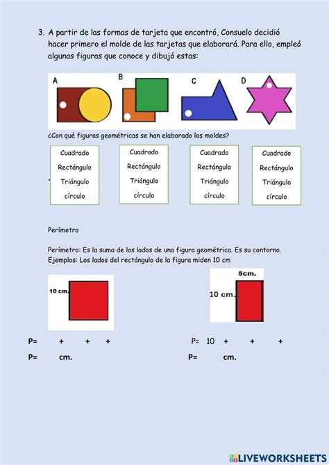 Figuras Geométricas Online Exercise For Tercero De Primaria Live Worksheets