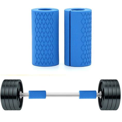 Buy Barbell Grips,JUFEN Thick Bar Grips for Weightlifting, Dumbbell Bar Handle Grips Stress ...