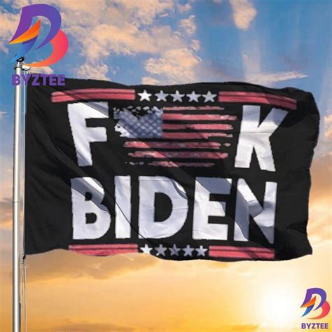 Fuck Biden Flag Fuck Joe Biden Flag Front Door Decor 2 Sides Garden House Flag Byztee