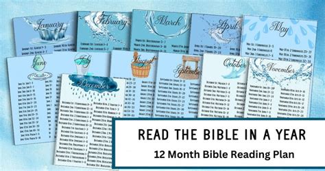 1 Year Bible Reading Plan Free Printable