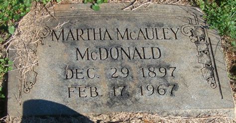 Martha Jane Mattie Mcauley Blythe Mcdonald Find A Grave