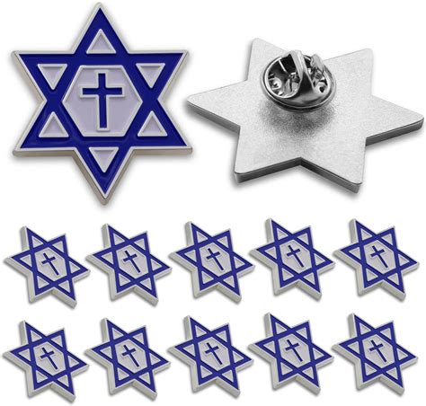 6pack Official Israel Israeli Star Of David Jewish Enamel