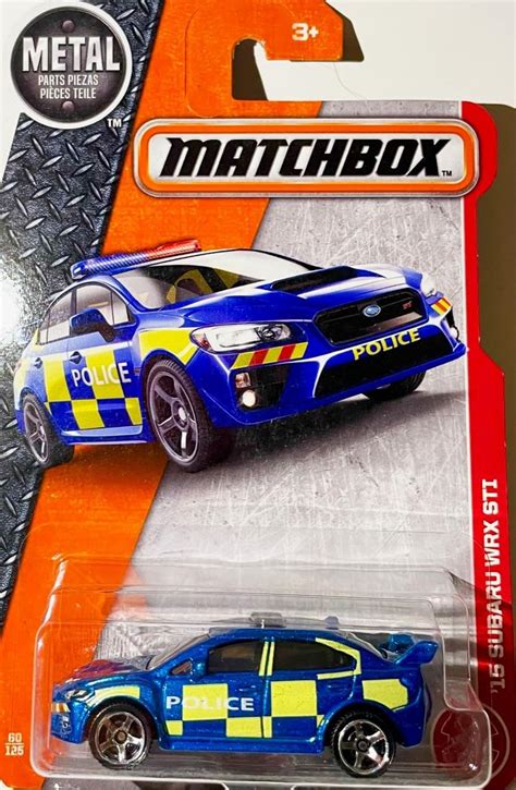 Matchbox 2017 Mbx Adventure City 15 Subaru Wrx Sti Police Car 60125