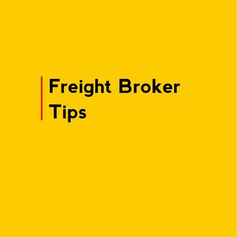 Freight Broker Tips Sales Training Brokers Online Training