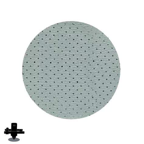 Grey Zirconium Perforated Sanding Disc Velcro Backed