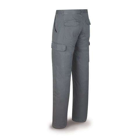 Comprar Pantalon Tergal Gris Multibolsillos Basic Line Talla En