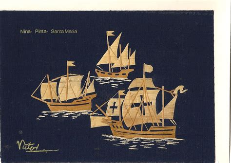 Columbus ships Nina Pinta Santa Maria Handmade by museumshop