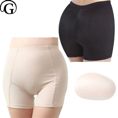 Prayger 4xl Women Sexy Mid Waist Thigh Butt Lifter Panties Removable Pads Enhancers Shaper