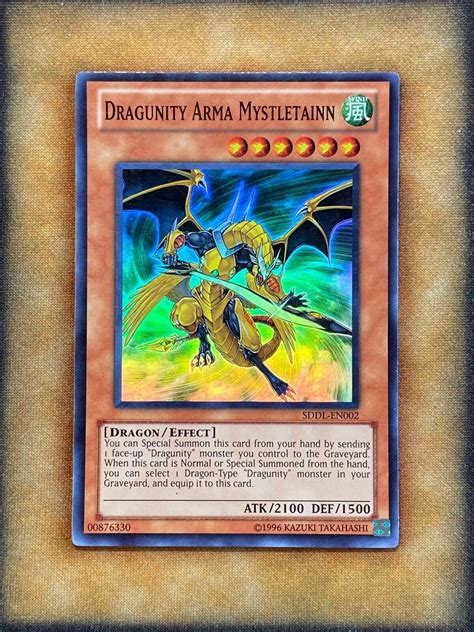 Yugioh Dragunity Arma Mystletainn Sddl En Super Rare Nm Ebay