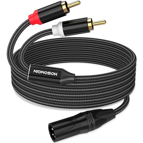 Hosongin Cinch Auf Xlr Unsymmetrisches Kabel M Dual Cinch