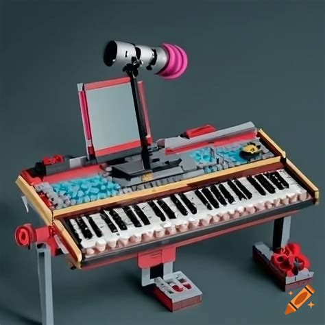 Lego Music Studio Setup With Microphone And Keyboard On Craiyon