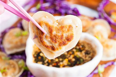 Heart Shaped Pork Potstickers Recipe Xoxobella