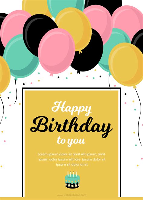 Birthday Gift Card Templates for Word | Edit Print & Send