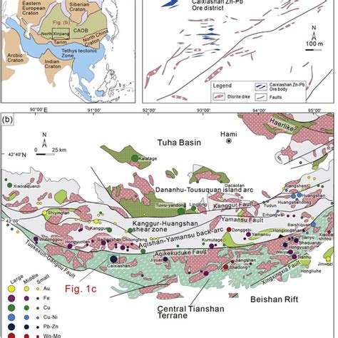 Simplified Geological Map Showing The Location And Major Tectonic Units