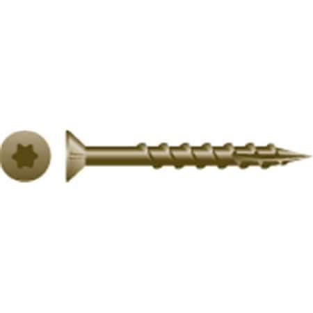 Strong Point Self Drilling Screw 8 X 2 In W A R Coated Flat Head